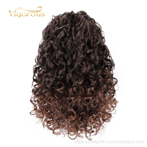 Vendors Synthetic Wig Lowest Price Jerry Curly Darling For Black Women Wholesale Braiding Hair Extention